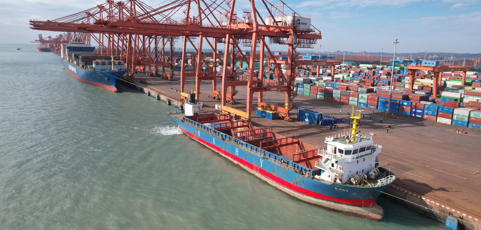 “防城港-顺德新港”集装箱班轮快线正式开明，运输时效大幅提升10天以上